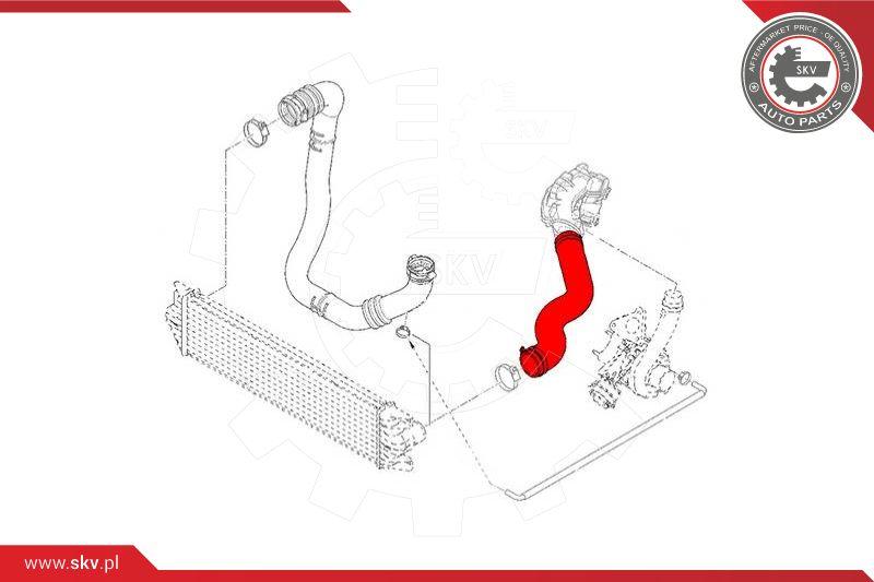 Esen SKV 43SKV270 - Charger Intake Air Hose onlydrive.pro