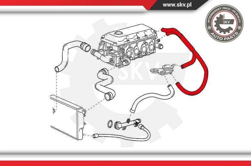 Esen SKV 31SKV048 - Hose, crankcase breather onlydrive.pro