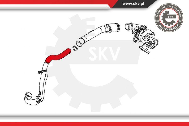 Esen SKV 24SKV129 - Charger Intake Air Hose onlydrive.pro