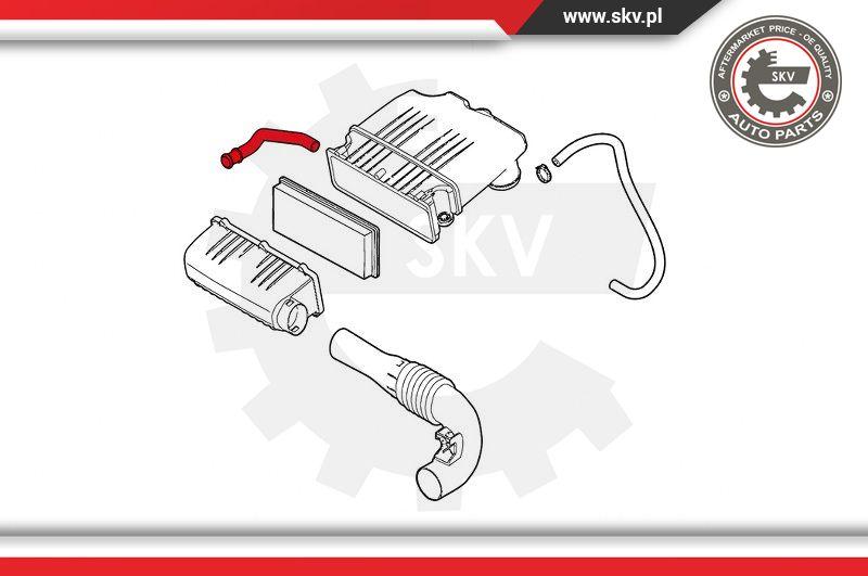 Esen SKV 24SKV852 - Intake Hose, air filter onlydrive.pro