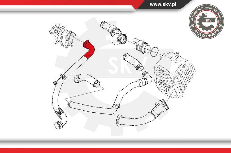 Esen SKV 24SKV828 - Charger Intake Air Hose onlydrive.pro