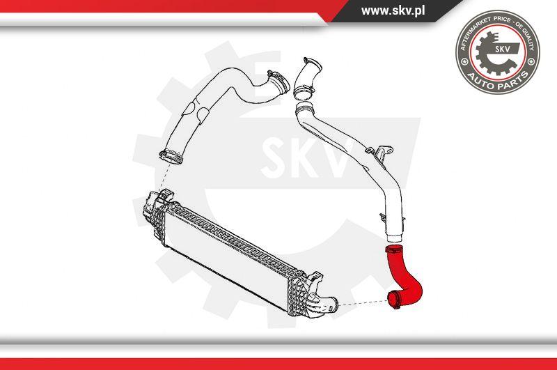 Esen SKV 24SKV876 - Charger Intake Air Hose onlydrive.pro