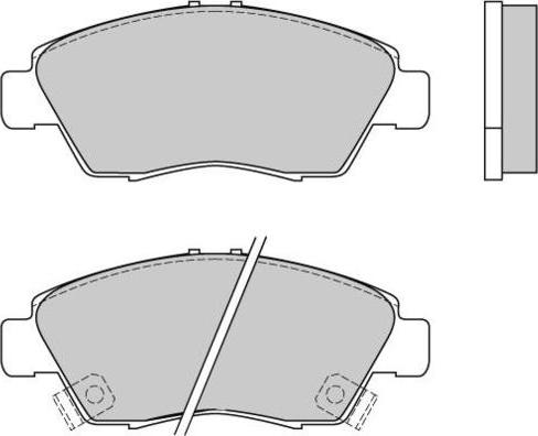 Honda 45022S5AJ01 - Piduriklotsi komplekt,ketaspidur onlydrive.pro