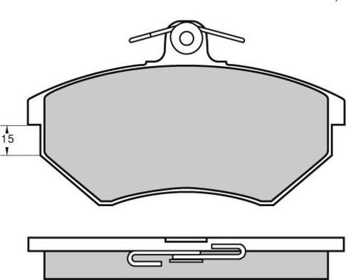 VAG 1HM 698 151 A - Piduriklotsi komplekt,ketaspidur onlydrive.pro