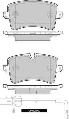 Porsche 95B698451H - Piduriklotsi komplekt,ketaspidur onlydrive.pro