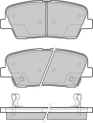 Kamoka JQ101407 - Brake Pad Set, disc brake onlydrive.pro