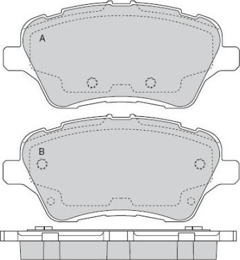 AISIN BPFO-1020 - Brake Pad Set, disc brake onlydrive.pro