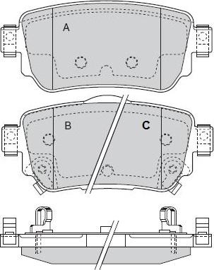 NISSAN D4M605SA0A - Brake Pad Set, disc brake onlydrive.pro