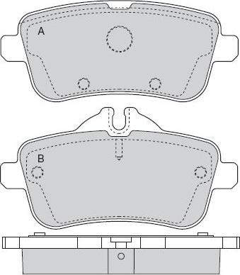 Mercedes-Benz A0004206504 - Тормозные колодки, дисковые, комплект onlydrive.pro