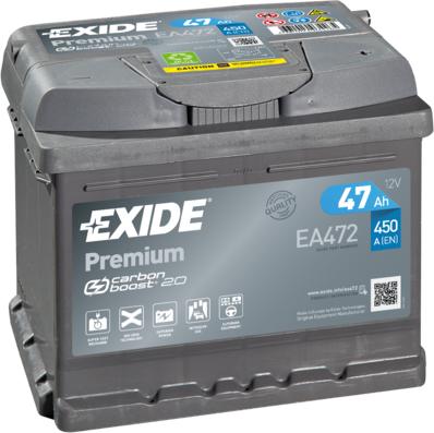 Exide EA472 - Starterio akumuliatorius onlydrive.pro