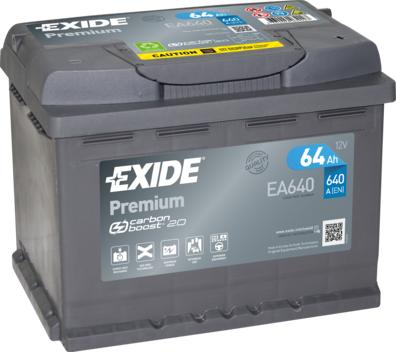 Exide EA640 - Starterio akumuliatorius onlydrive.pro