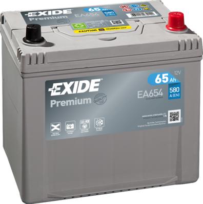 Exide EA654 - Стартерная аккумуляторная батарея, АКБ onlydrive.pro