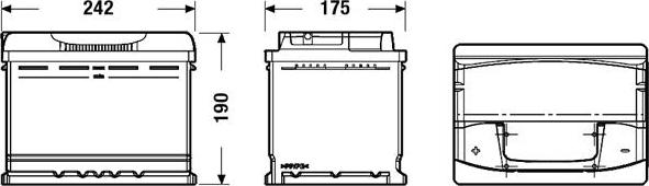 Exide EA601 - Käynnistysakku onlydrive.pro