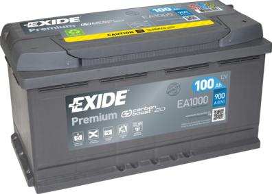 Exide EA1000 - Стартерная аккумуляторная батарея, АКБ onlydrive.pro