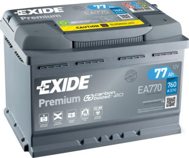 Exide EA770 - Starter Battery onlydrive.pro