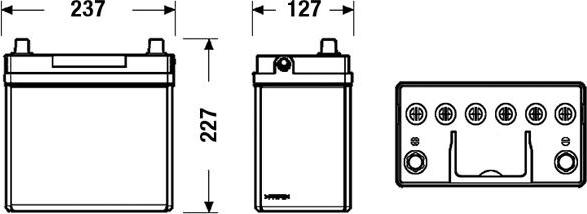 Exide EB455 - Starter Battery onlydrive.pro