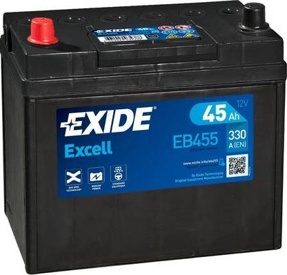 Exide EB455 - Starterio akumuliatorius onlydrive.pro