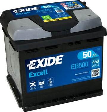 Exide EB500 - Starter Battery onlydrive.pro