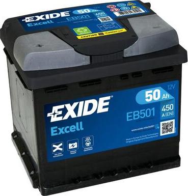 Exide EB501 - Käynnistysakku onlydrive.pro