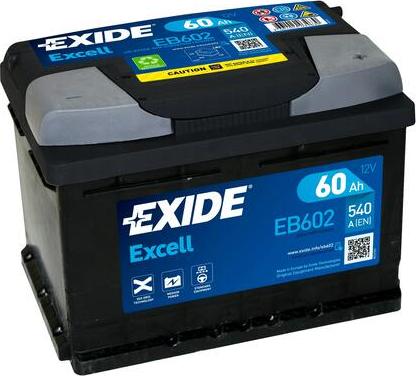 Exide EB602 - Starter Battery onlydrive.pro