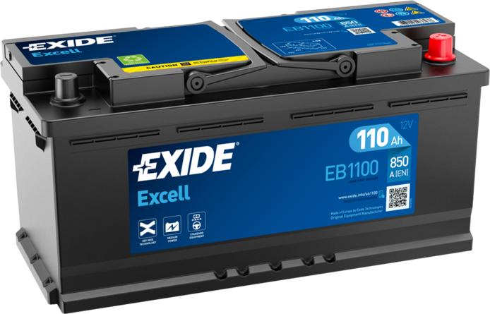 Exide EB1100 - Стартерная аккумуляторная батарея, АКБ onlydrive.pro