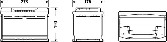 Exide EB741 - Starter Battery onlydrive.pro