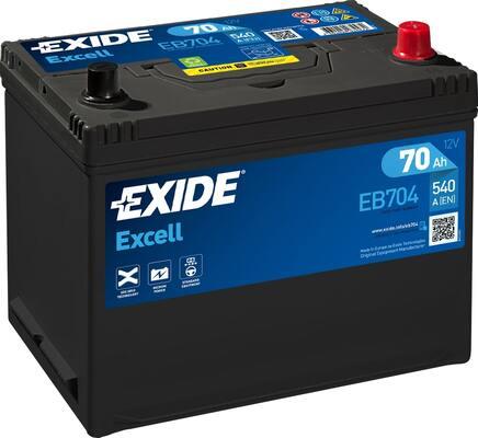 Exide EB704 - Стартерная аккумуляторная батарея, АКБ onlydrive.pro