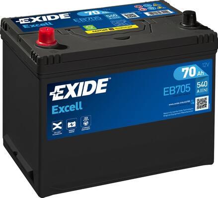 Exide EB705 - Стартерная аккумуляторная батарея, АКБ onlydrive.pro