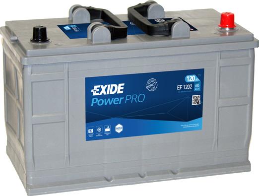 Exide EF1202 - Стартерная аккумуляторная батарея, АКБ onlydrive.pro