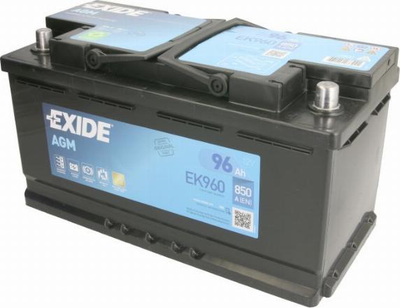 Exide EK960 - Startera akumulatoru baterija onlydrive.pro