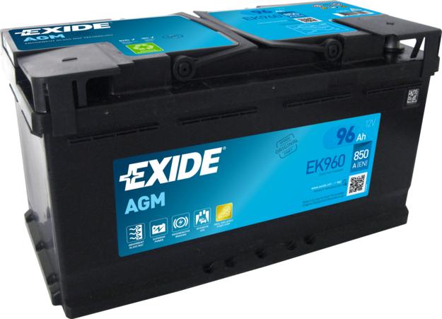 Exide EK960 - Startera akumulatoru baterija onlydrive.pro