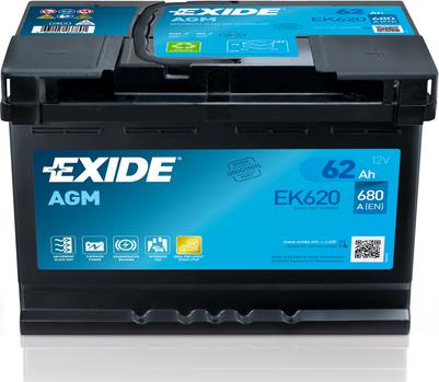 Exide EK620 - Starter Battery onlydrive.pro