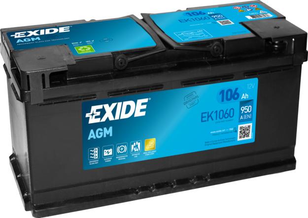 Exide EK1060 - Startera akumulatoru baterija onlydrive.pro