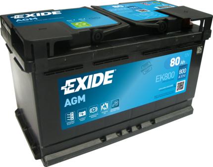 Exide EK800 - Startera akumulatoru baterija onlydrive.pro