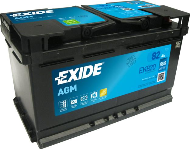 Exide EK820 - Startera akumulatoru baterija onlydrive.pro