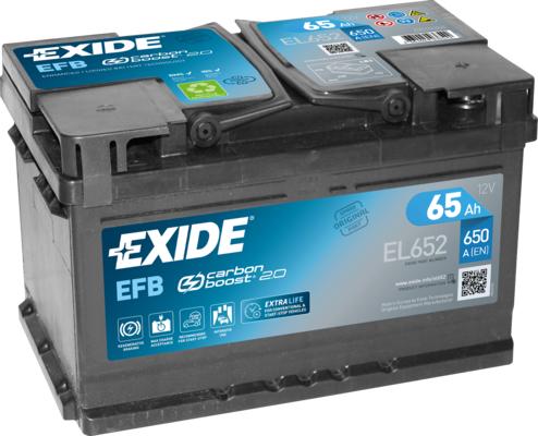 Exide EL652 - Стартерная аккумуляторная батарея, АКБ onlydrive.pro