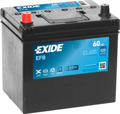 Exide EL605 - Startera akumulatoru baterija onlydrive.pro