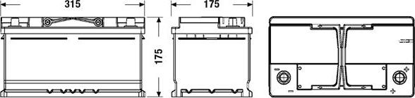 Exide EL752 - Starter Battery onlydrive.pro