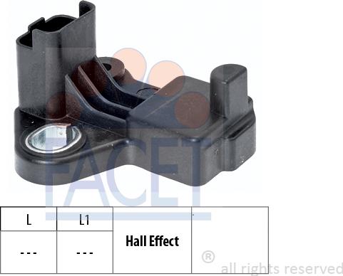 FACET 9.0458 - Sensor, crankshaft pulse onlydrive.pro