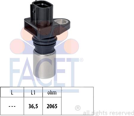 FACET 9.0417 - Sensor, crankshaft pulse onlydrive.pro