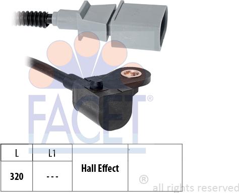 FACET 9.0605 - Sensor, camshaft position onlydrive.pro