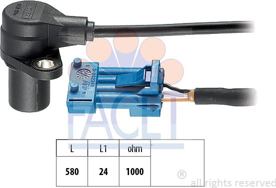 FACET 9.0620 - Sensor, crankshaft pulse onlydrive.pro