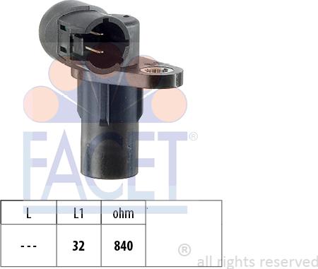 FACET 9.0291 - Sensor, crankshaft pulse onlydrive.pro