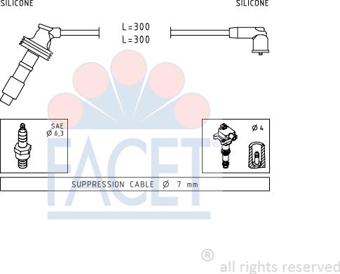 FACET 4.7059 - Ignition Cable Kit onlydrive.pro