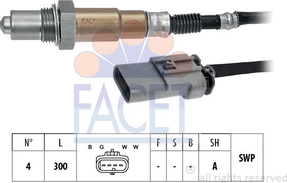 FACET 10.8349 - Oxygen, Lambda Sensor onlydrive.pro