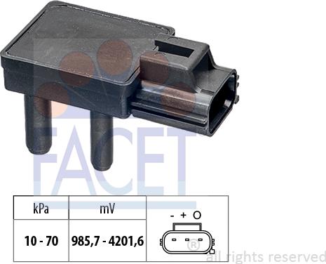 FACET 10.3277 - Sensor, exhaust pressure onlydrive.pro