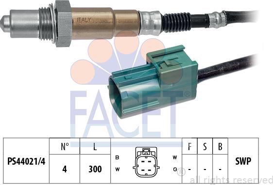 FACET 10.7628 - Oxygen, Lambda Sensor onlydrive.pro