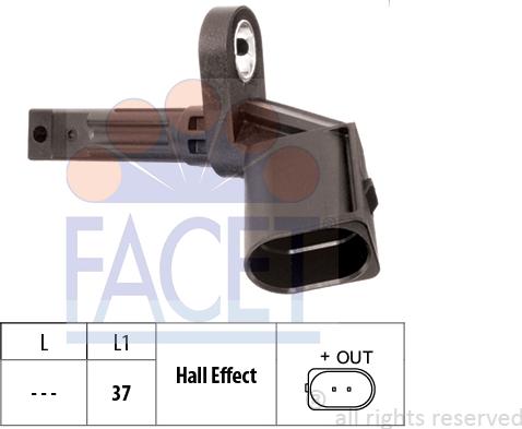 FACET 21.0015 - Sensor, wheel speed onlydrive.pro