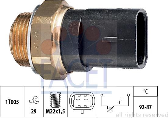 FACET 7.5031 - Termoslēdzis, Radiatora ventilators onlydrive.pro