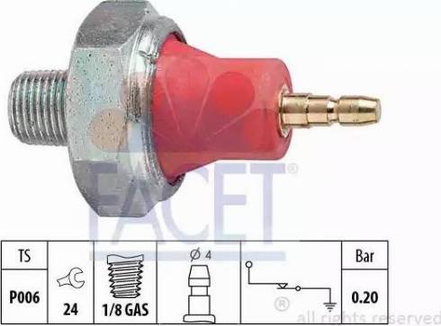 FACET 7.0059 - Oil Pressure Switch, automatic transmission onlydrive.pro